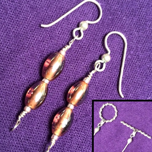 Hand Made Glass Bead Choker and Earrings Set - Picture 8 of 8